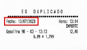 ¿Dónde puedo encontrar la fecha del ticket?