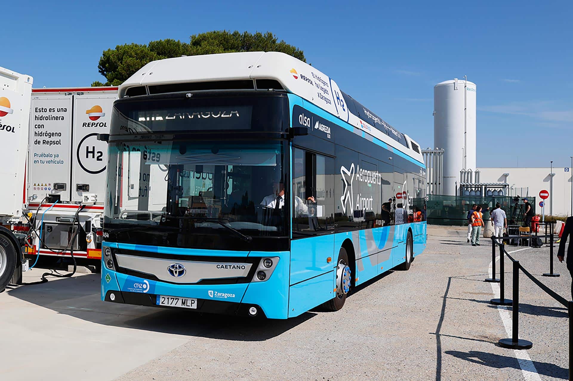 autobus aeropuerto zaragoza hidrogeno