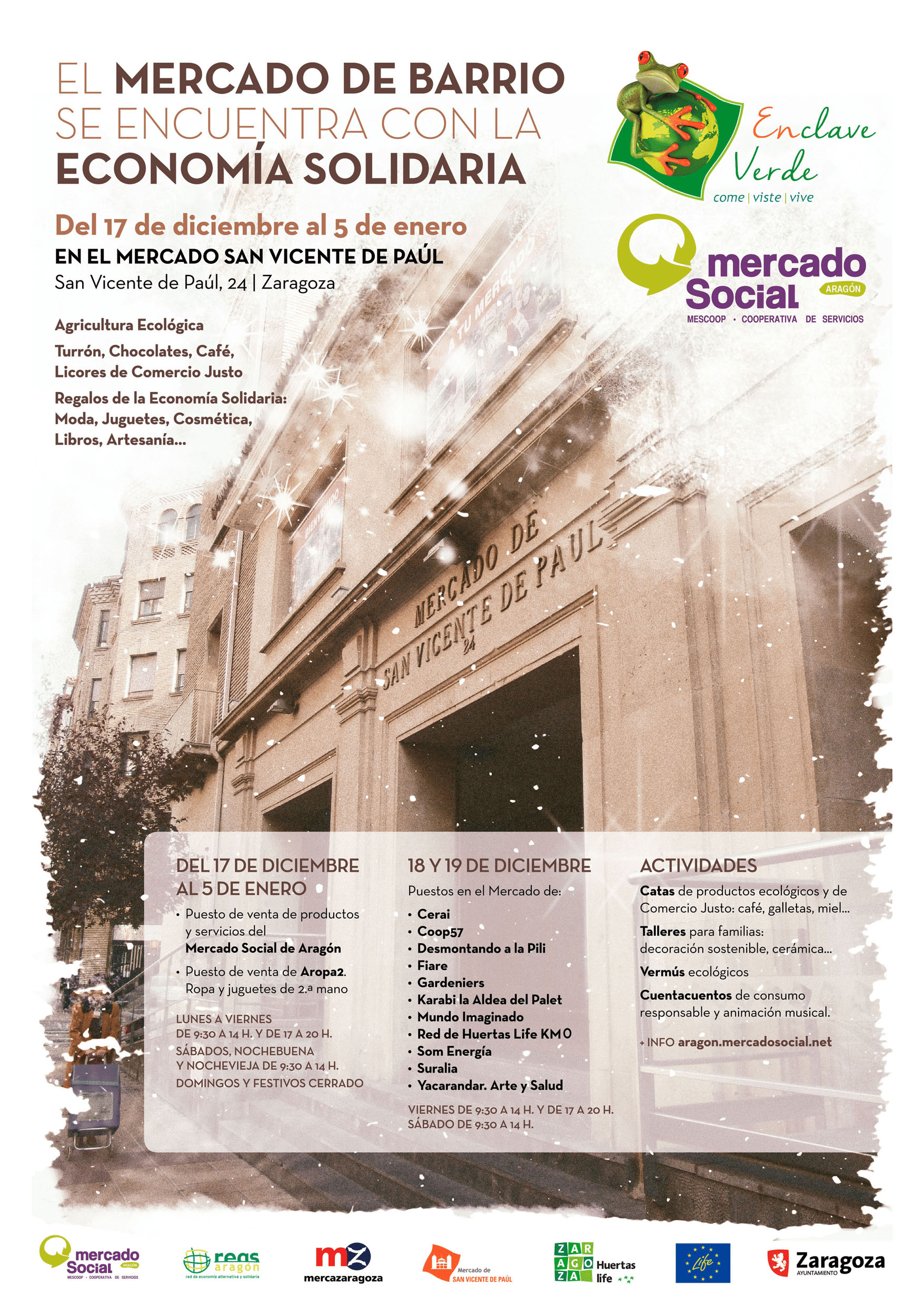 aRopa2 va a participar en el MERCADO SOCIAL ARAGÓN y nos invita a asistir