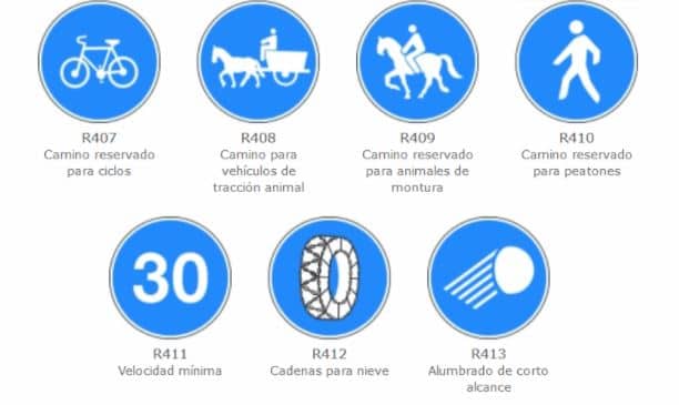señales obligacion r407-r413